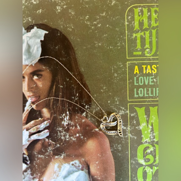 Zales 1/5 CT T.W. Diamond “I Love You” Heart Pendant in 10k Gold - Picture 5 of 6